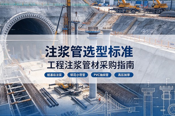 清水注浆管选型标准