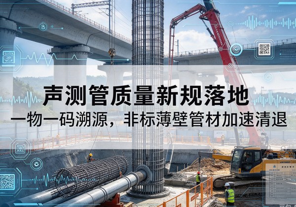 清水声测管质量新规落地，一物一码溯源，非标薄壁管材加速清退