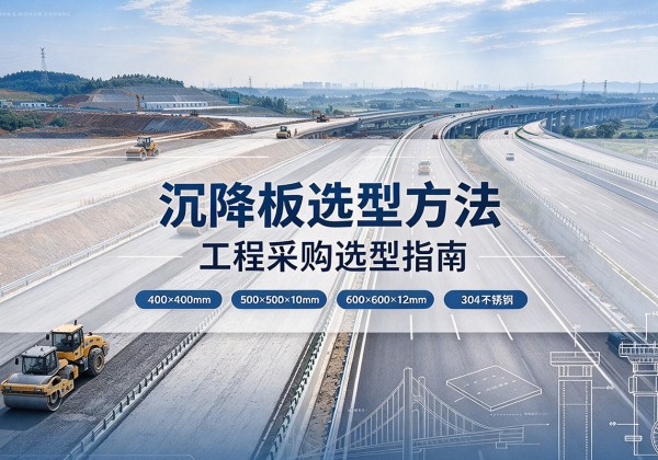 清水沉降板选择方法